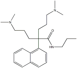 α,α-Bis[3-(dimethylamino)propyl]-N-propyl-1-naphthaleneacetamide Structure
