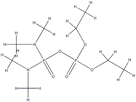 (Phosphoric diethyl)N,N,N',N'-tetramethyldiamidophosphoric anhydride 구조식 이미지