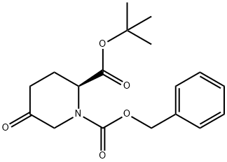 1-benzyl 2-tert-butyl (2S)-5-oxopiperidine-1,2-dicarboxylate 구조식 이미지