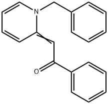α-[1-벤질피리딘-2(1H)-일리덴]아세토페논 구조식 이미지