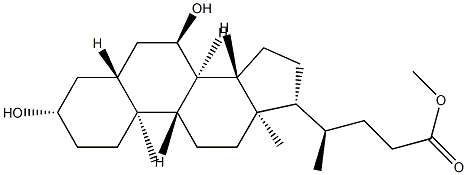 3β,7α-디히드록시-5α-콜란-24-오산메틸에스테르 구조식 이미지