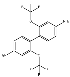 2,2'-bis-trifluoromethoxy-biphenyl-4,4'-diamine(BTMBD) 구조식 이미지