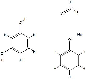 Formaldehyde, polymer with 1,3-benzenediol and phenol, sodium salt Structure