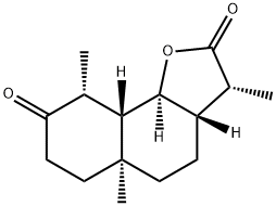 (3R)-3aβ,5,5a,6,7,9,9aβ,9bα-Octahydro-3α,5aα,9α-trimethylnaphtho[1,2-b]furan-2,8(3H,4H)-dione Structure