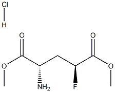 D-글루탐산,4-플루오로-,디메틸에스테르,염산염,(4R)-rel-(9CI) 구조식 이미지