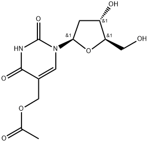 alpha-(Acetyloxy)thymidine 구조식 이미지