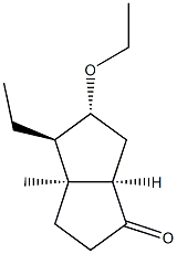 1(2H)-Pentalenone,5-ethoxy-4-ethylhexahydro-3a-methyl-,(3aalpha,4bta,5alpha,6aalpha)-(9CI) 구조식 이미지