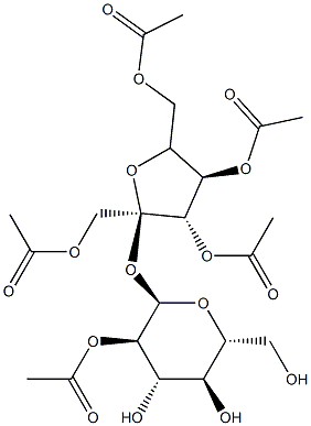 2,1',3',4',6'-penta-O-acetylsucrose Structure