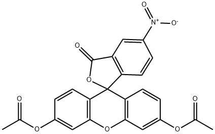5-Nitrofluorescein diacetate Structure
