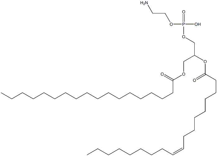 1-stearoyl-2-oleoylphosphatidylethanolamine Structure