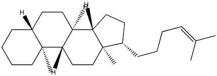 21-Nor-5α-cholest-24-ene Structure