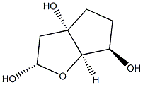 3aH-Cyclopenta[b]furan-2,3a,6-triol,hexahydro-,[2S-(2-alpha-,3a-alpha-,6-bta-,6a-alpha-)]-(9CI) 구조식 이미지
