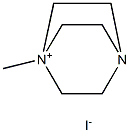 4-Aza-1-azoniabicyclo[2.2.2]octane,1-methyl-, iodide (1:1) 구조식 이미지