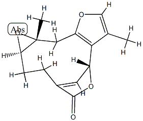 (1aR,7R,11aR)-1a,2,3,7,11,11a-Hexahydro-8,11a-dimethyl-5H-7,4-methenofuro[3,2-c]oxireno[f]oxacycloundecin-5-one Structure