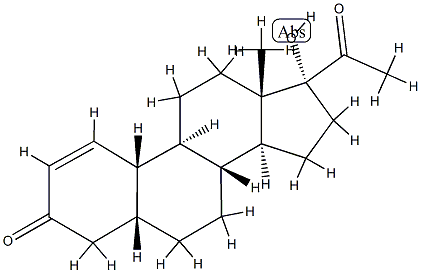 (17R)-17-Hydroxy-19-nor-5β-pregn-1-ene-3,20-dione Structure