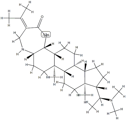 (20S)-20-(Dimethylamino)-3α,4α,5',6'-tetrahydro-6'-(1-methylethylidene)-5α-pregn-3-eno[4,3-b][1,4]oxazepin-7'(4'H)-one 구조식 이미지