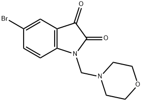 5-bromo-1-(morpholinomethyl)indoline-2,3-dione 구조식 이미지