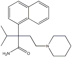α-Изопропил-α-(2-пиперидиноэтил)-1-нафталинацетамид структурированное изображение