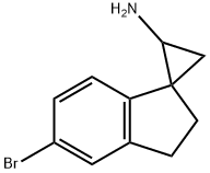 5-bromospiro[cyclopropane-2,1-indane]-1-amine 구조식 이미지