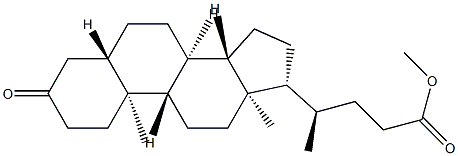 3-Oxo-5α-24-cholanoic acid methyl ester Structure