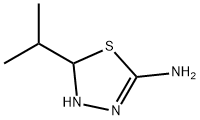 1,3,4-Thiadiazol-2-amine,4,5-dihydro-5-(1-methylethyl)-(9CI) Structure