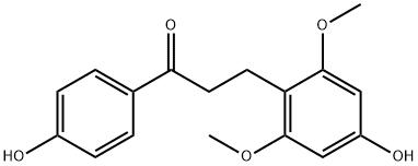 4,4'-Dihydroxy-2,6-dimethoxydihydrochalcone 구조식 이미지