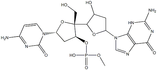 deoxycytidylyl-(3'-5')-deoxyguanosine Structure