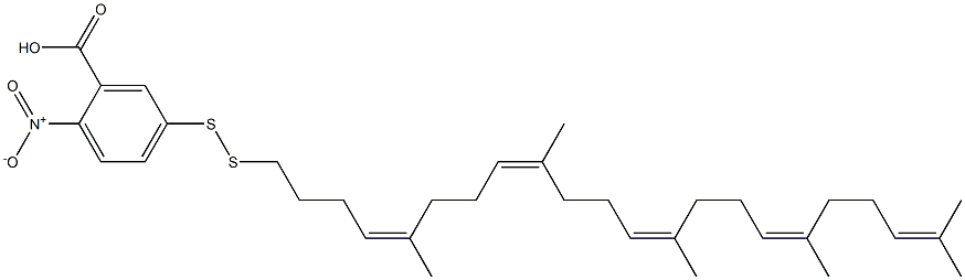 3-카르복시-4-니트로페닐디티오-1,1',2-트리스노르스쿠알렌 구조식 이미지