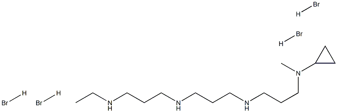 N(1)-ethyl-N-(11)-((cyclopropyl)methyl)-4,8-diazaundecane-1,11-diamine Structure