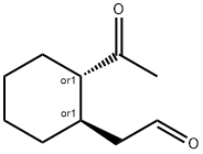 Cyclohexaneacetaldehyde-formyl-d, 2-acetyl-, trans- (9CI) Structure