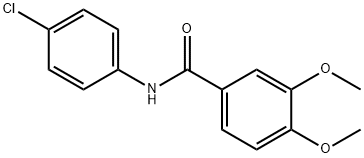 N-(4-chlorophenyl)-3,4-dimethoxybenzamide 구조식 이미지