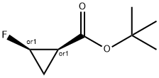 시클로프로판카르복실산,2-플루오로-,1,1-디메틸에틸에스테르,(1R,2R)-rel- 구조식 이미지