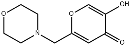 5-hydroxy-2-(4-morpholinylmethyl)-4H-pyran-4-one(SALTDATA: FREE) 구조식 이미지