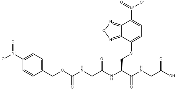 4-Nitro-Z-Gly-Cys(7-nitro-benzo[2,1,3]oxadiazol-4-yl)-Gly-OH Structure