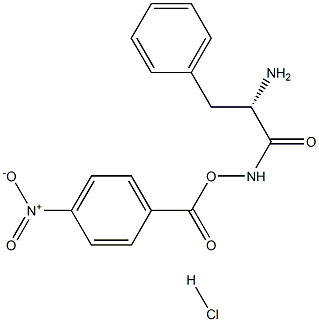 4-nitrobenzoyl N-phenylalanylhydroxamate Structure