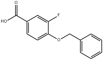 4-(benzyloxy)-3-fluorobenzoic acid 구조식 이미지