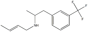 N-(2-Butenyl)-α-methyl-m-(trifluoromethyl)phenethylamine Structure