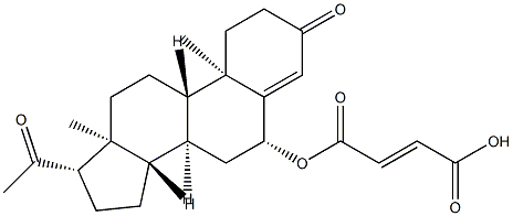 progesterone 6-hemimaleate Structure