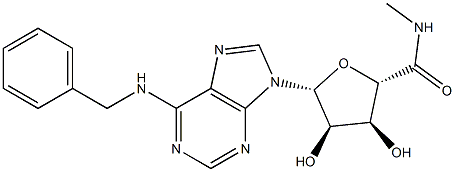 5'-(N-메틸카르복사미도)-N(6)-벤질아데노신 구조식 이미지