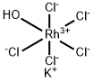 dipotassium aquapentachlororhodate Structure