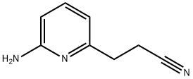 2-Pyridinepropanenitrile,6-amino-(9CI) Structure