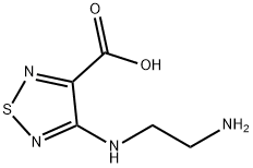 1,2,5-Thiadiazole-3-carboxylicacid,4-[(2-aminoethyl)amino]-(9CI) Structure