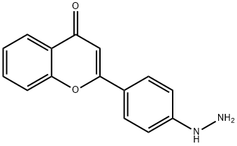 4H-1-Benzopyran-4-one,2-(4-hydrazinophenyl)-(9CI) Structure