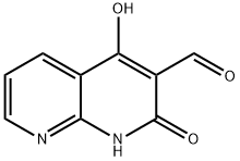 1,8-Naphthyridine-3-carboxaldehyde,1,2-dihydro-4-hydroxy-2-oxo-(9CI) 구조식 이미지