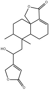 7-[2-(2,5-Dihydro-5-oxofuran-3-yl)-2-hydroxyethyl]-6,6a,7,8,9,10-hexahydro-7,8-dimethylnaphtho[1,8a-c]furan-3(5H)-one Structure