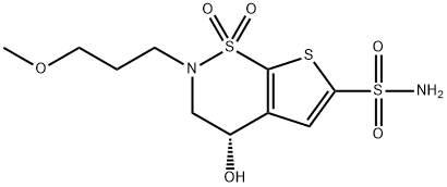 154127-42-1 (S)-3,4-Dihydro-4-hydroxy-2-(3-methoxypropyl)-2H-thieno[3,2-e]-1,2-thiazine-6-sulfonamide 1,1-dioxide