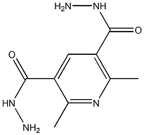 3,5-Pyridinedicarboxylicacid, 2,6-dimethyl-, 3,5-dihydrazide 구조식 이미지