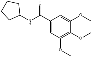 N-cyclopentyl-3,4,5-trimethoxybenzamide 구조식 이미지