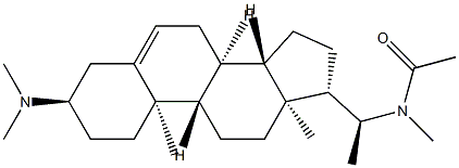 N-[(20S)-3α-(Dimethylamino)pregn-5-en-20-yl]-N-methylacetamide Structure