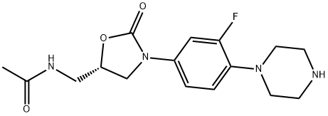(S)-N-((3-(3-Fluoro-4-piperazin-1-ylphenyl)-2-oxooxazolidin-5-yl)Methyl)-acetaMide Structure